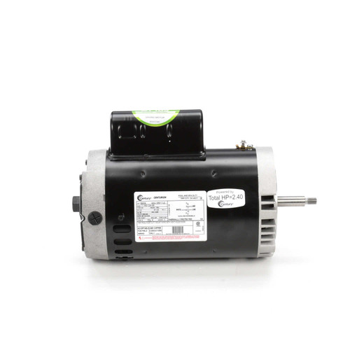 B809 Century 2 hp 3450 RPM 56J Frame 115/230V Switchless Swimming Pool Pump Motor Century # B809