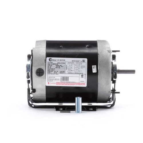F501 Century 1/2 hp 1800 RPM 56Z Frame 230/115VÂ Farm Building Belted Fan Electric Motor