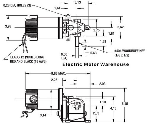 Dayton Model 1LRB2 DC Gear Motor 24 RPM 1/20 hp TENV 90VDC (4Z726)