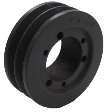 2-3V690-SDS Pulley | 6.90" OD Double Groove Pulley / Sheave for 3V Style V-Belt (bushing not included)