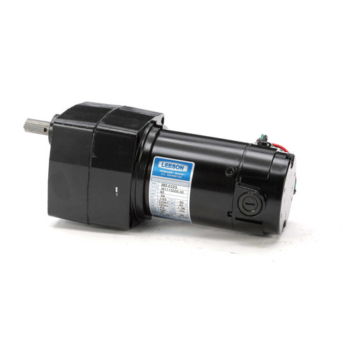 M1115000.00 Leeson |   Parallel Shaft 1/20 hp, 20 RPM 90 Volts DC TENV Electric Gear Motor