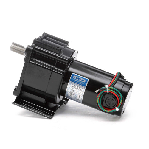 M1115024.00 Leeson |   Parallel Shaft 1/20 hp, 5 RPM 90 Volts DC TENV Electric Gear Motor