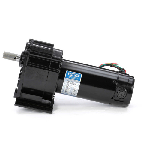 M1125072.00 Leeson |   Parallel Shaft 1/8 hp, 61 RPM 90 Volts DC TENV Electric Gear Motor