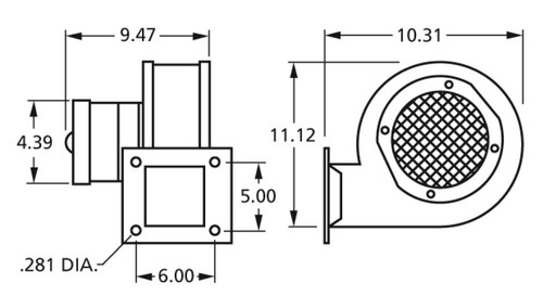 Fasco 50769-D500 Fasco Blower 115V 2-Speed