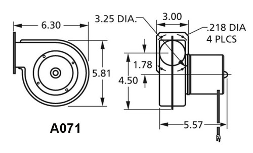 Fasco A071 Centrifugal Blower 115 Volts (7021-7371)