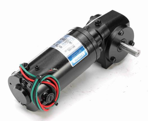 M1115020.00 Leeson |   Right Angle 1/17 hp, 125 RPM 90 Volts DC TENV Electric Gear Motor