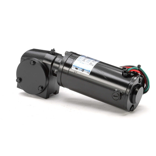 M1115020.00 Leeson |   Right Angle 1/17 hp, 125 RPM 90 Volts DC TENV Electric Gear Motor