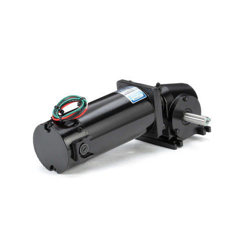 M1135043.00 Leeson |   Right Angle 1/4 hp, 83 RPM 90 Volts DC TENV Electric Gear Motor