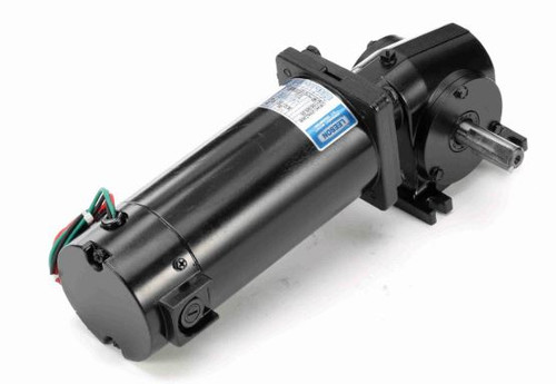 M1135062.00 Leeson |   Right Angle 1/4 hp, 62 RPM 180 Volts DC TENV Electric Gear Motor