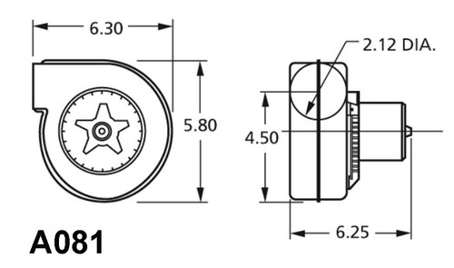 Fasco A081 Magic Chef Centrifugal Blower 230 Volts (7021-10264)