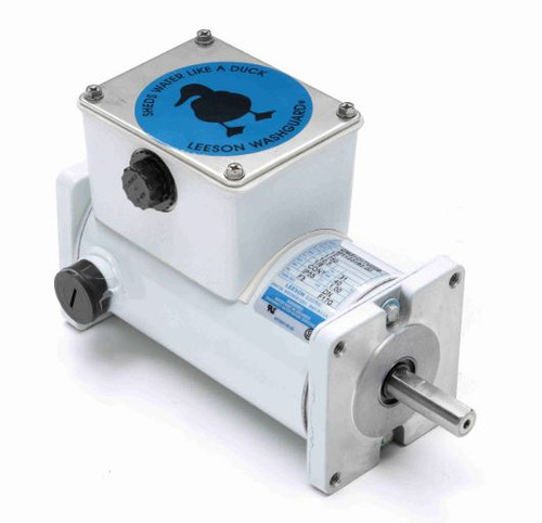 M1120182.00 Leeson |  0.13 hp 1750 RPM 31CS PM 12 VDC Motor TENV Washdown