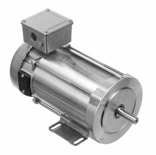 109069.00 Leeson |  1/2 hp 1750 RPM 56C With Base 90 VDC TEFC  Stainless Steel