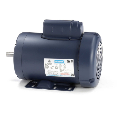 110066.00 Leeson |  1 hp 1425 RPM 56H Frame TEFC Rigid Base 110/220V 50hz.