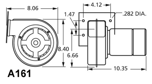 Fasco A161 Brinkley, Fedders Furnace Draft Inducer Blower 230V (8353920103)