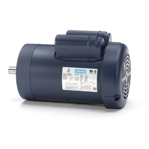 120990.00 Leeson |  2 hp 2850 RPM 145TC Frame TEFC No Base 110/220V 50hz.
