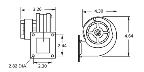 Fasco A167 Fasco (7002-3388) Centrifugal Blower 115 Volts