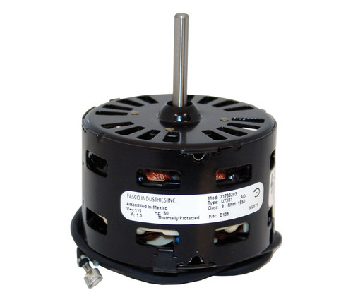 Fasco D106 Motor | 1/40 hp 1500 RPM CCW 3.3" Diameter 115 Volts