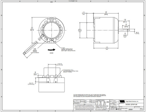 Fasco UB581 Motor | 50 Watt 1550 RPM CCWLE 230V Unit Bearing Refrigeration