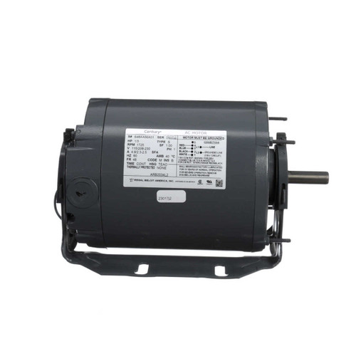 ARB2034L2 Century 1/3 hp 1725 RPM 48 Frame 115/208-230V Belt Drive TEAO Blower Motor Century # ARB2034L2