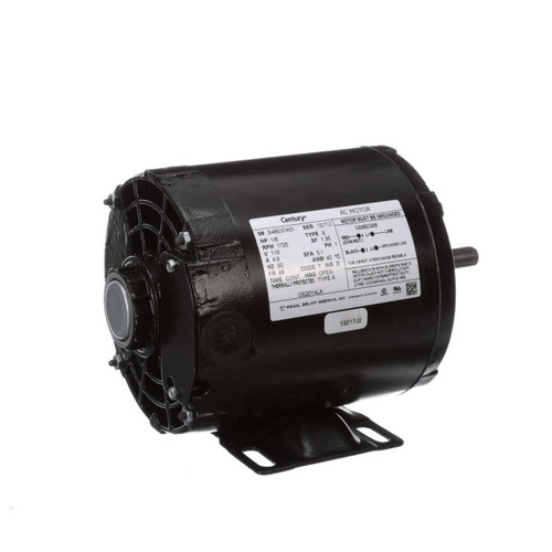 OS2014LA Century 1/6 hp 1725 RPM 48 Frame 115V Split Phase Rigid Base Motor Century # OS2014LA