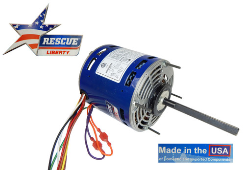 US5460 Nidec | 1/2-1/6 hp 1075 RPM 4-Speed 5 5/8" 115V Direct Drive Furnace Motor