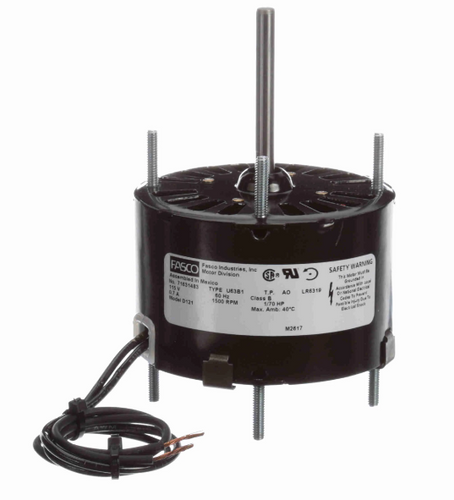 Fasco D121 Motor | 1/70 hp 1500 RPM CCW 3.3" Diameter 115 Volts