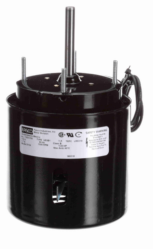 Fasco D134 Motor | 1/25 hp 1500 RPM CW 3.9" Diameter 115 Volts