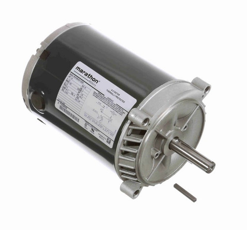 H287 Marathon 1/8 hp 1200 RPM 56CZ Frame 115V ODP (No Base) Exhaust Blower Motor