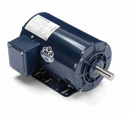 U758-P Marathon 1 hp 1800 RPM 208-230/460V 3-Phase 143T Frame ODP (rigid base) Motor