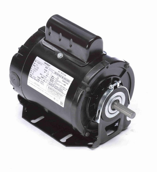 RS1024A Century 1/4 hp (1 speed) 115/230V 1800 RPM ODP 48 Frame Cap Start Resilient Base Motor