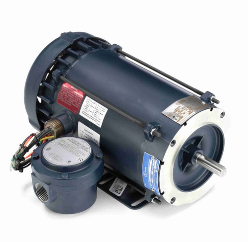 116616.00 Leeson 2 hp 3600 RPM 115/208-230V 56C Frame Explosion-Proof C-Face (Rigid Base) 1-Phase Motor