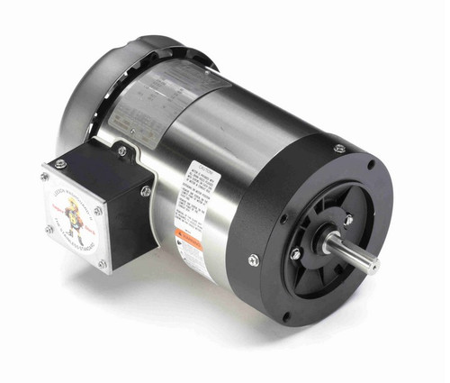 119497.00 Leeson 1 hp 1800 RPM 208-230/460V 56C Frame (No Base
