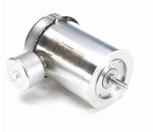 119512.00 Leeson 1 hp 1800 RPM 208-230/460V 56C Frame (No Base) TEFC 3-Phase Stainless Wash-Down Motor