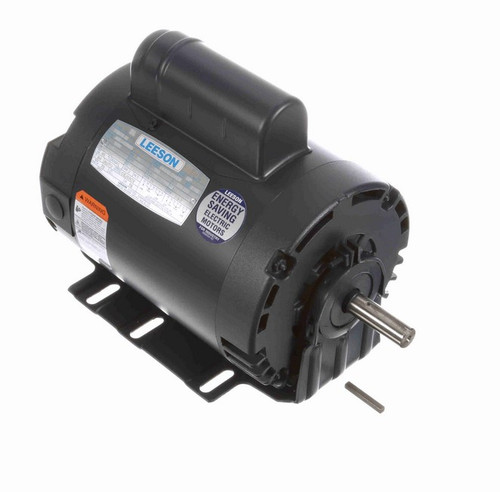 110478.00 Leeson 1 hp 3600 RPM 115/208-230V 56H Frame (Resilient Base) ODP 1-Phase Fan Motor