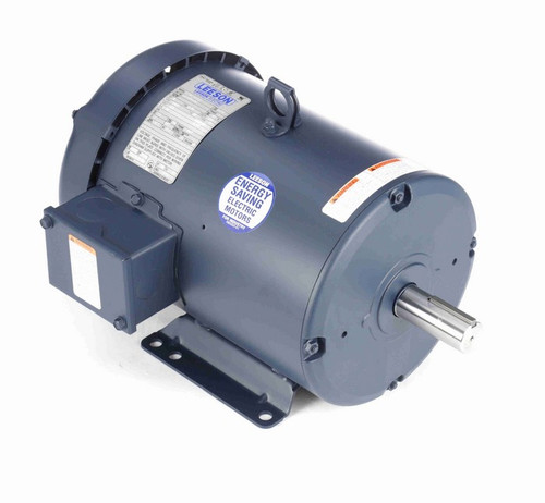 131454.00 Leeson 5 hp 1500 RPM 220/380//440V 184T Frame TEFC (Rigid Base) 3-Phase 50 Hz Motor