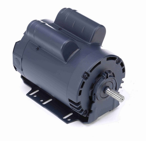 113642.00 Leeson 3/4 hp 1800 RPM 115V 56H Frame (Resilient Base) ODP 1-Phase Instant Reversing Motor