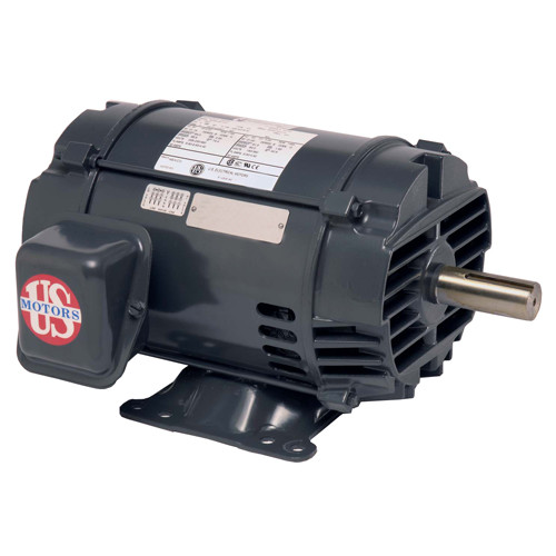 D14P3A Nidec 1/4 hp 1200 RPM 56 Frame (Rigid Base) 208-230/460V ODP 3-Phase Electric Motor