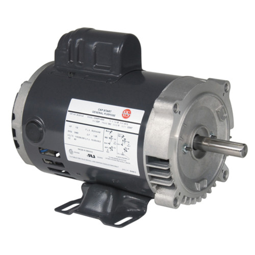 EC0332B Nidec 1/3 hp 3600 RPM 115/208-230V 56C Frame (Rigid Base) ODP 1-Phase Electric Motor
