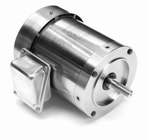 191508.00 Leeson SST Duck 3/4 hp 1800 RPM 208-230/460V 3-Phase 56C Frame TEFC (no base) Motor