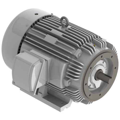 EP0206C TECO Westinghouse 20 hp 1200 RPM 286TC Cast Iron 230/460V TEFC Severe Duty 3-Phase Motor