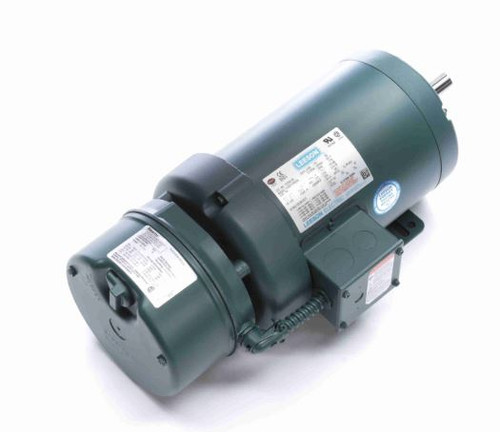 122245.00 Leeson |  1 hp 1200 RPM 145T Frame TEFC (Rigid Base) Brake Motor 230/460V