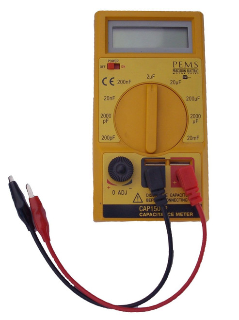 Digital Capacitor Tester for Electric Motor Capacitors Range 200pf to over 2000uf # CAP1500P