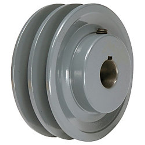 2AK30X1 Pulley | 3.05" X 1" Double Groove AK Fixed Bore Pulley