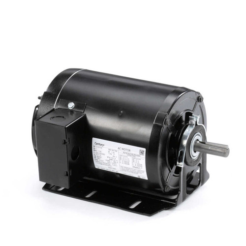 RB3104A Century 1 hp 1725 RPM 56H Frame 208-230/460V Belt Drive Blower Motor Century # RB3104A