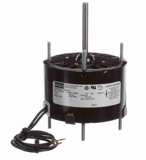 Fasco D121 Motor | 1/70 hp 1500 RPM CCW 3.3" Diameter 115 Volts