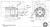 U345B 15 hp Marathon 3600 RPM 230/460V 3 phase 254JP Frame (Rigid Base) TEFC Close Coupled Pump Motor