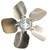 Model 2268 Century Unit Bearing Aluminum Fan Blade 9 & 16 Watt, 10" Diameter, Pusher # 2268