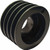 4B52-SD Pulley | 5.55" OD Four Groove "A/B" Pulley / Sheave (bushing not included)
