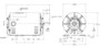 G127 Marathon 2 hp 3 phase 1800 RPM 56 Frame 208-230/460V ODP Resilient Mount Marathon Motor