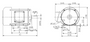 TE104 Century 1 hp 1800 RPM 3-Phase 143T Frame TEFC (rigid base) 200V Century Motor # TE104